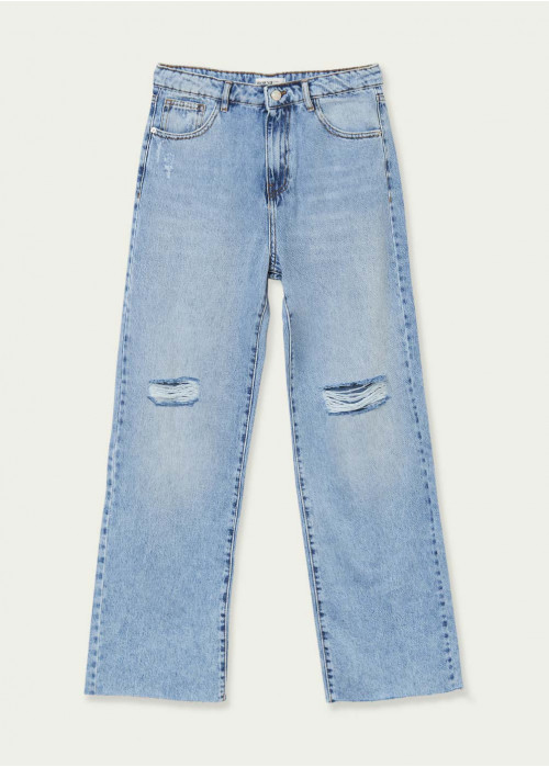 Vintage jeans met rafels celia