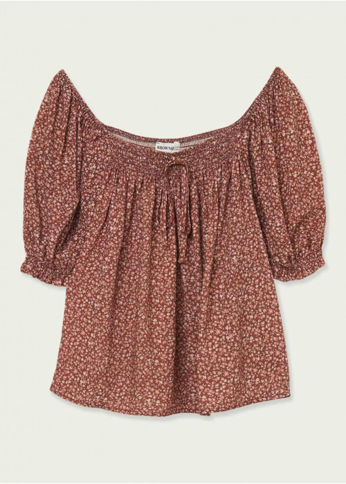Blouse elastische hals mireia