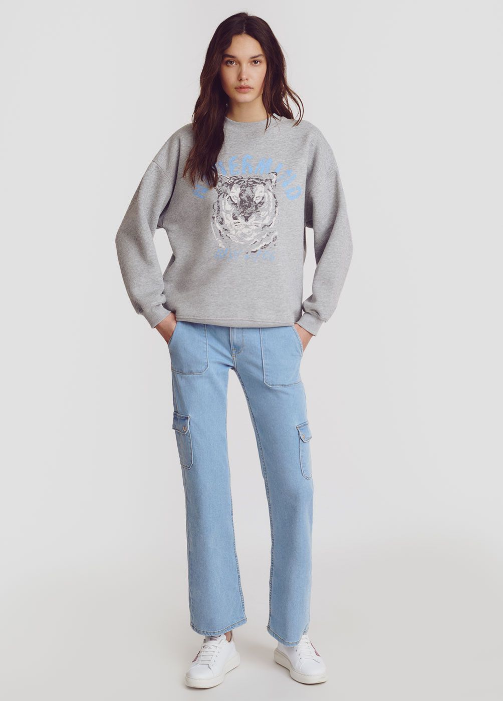 SWEATSHIRT TIJGERPRINT