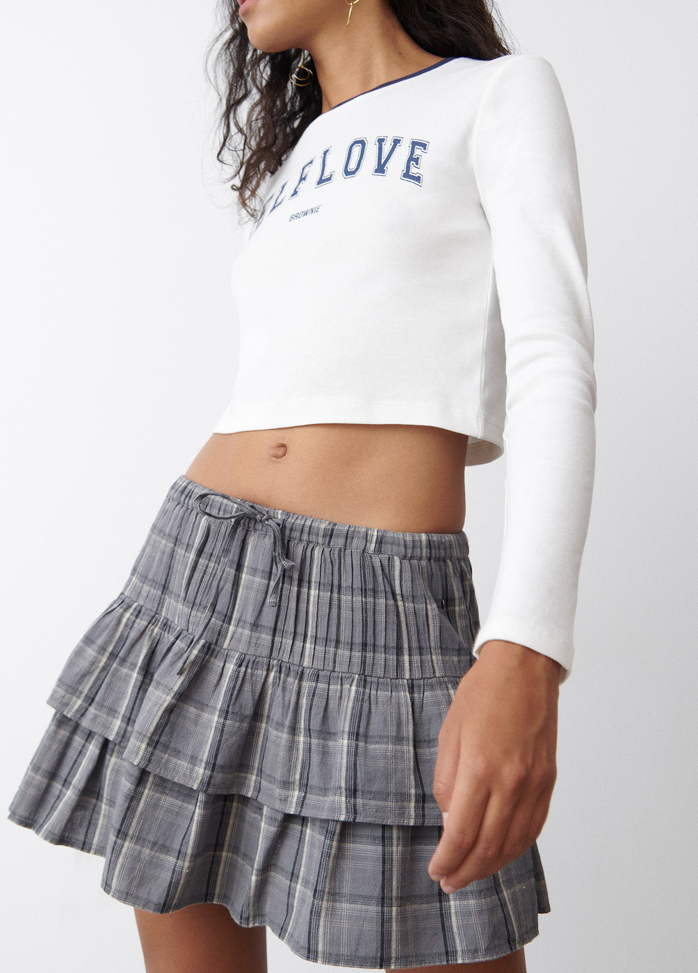 Rok met top ruitjes