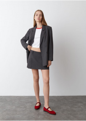 BLAZER OVERSLAG KRIJTSTREEP