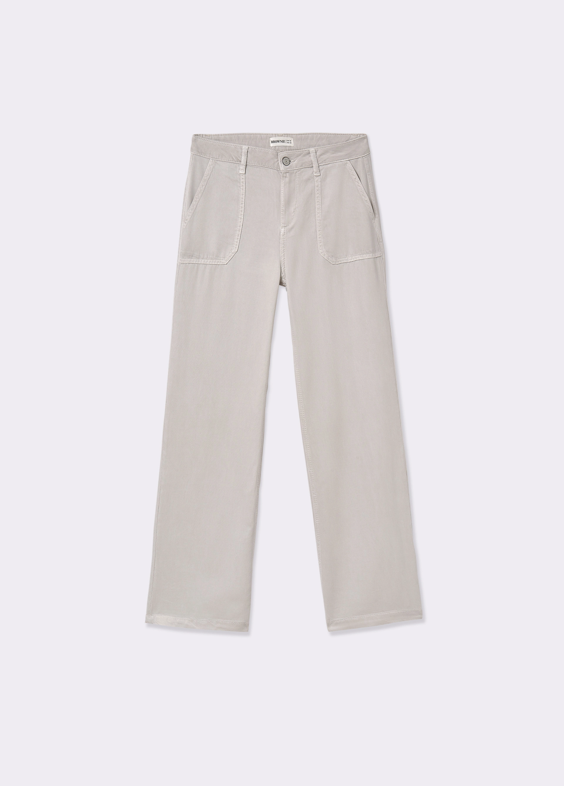 Pantaloni con tasche toppa...